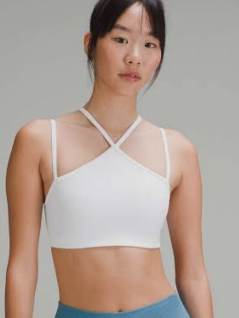 lululemon athletica Flow-y White Strappy Bra